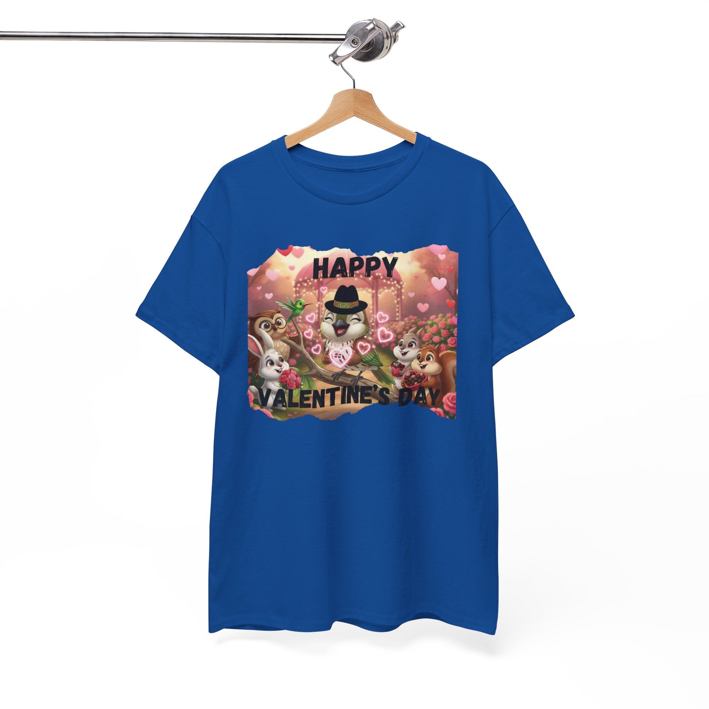 Unisex Heavy Cotton Tee Valentine's Day Ciguita and Friends