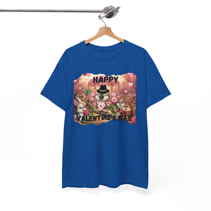 Unisex Heavy Cotton Tee Valentine's Day Ciguita and Friends
