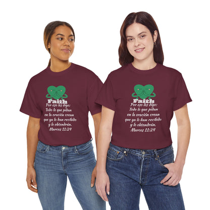 Unisex Heavy Cotton Tee - Fe Marcos 11:24
