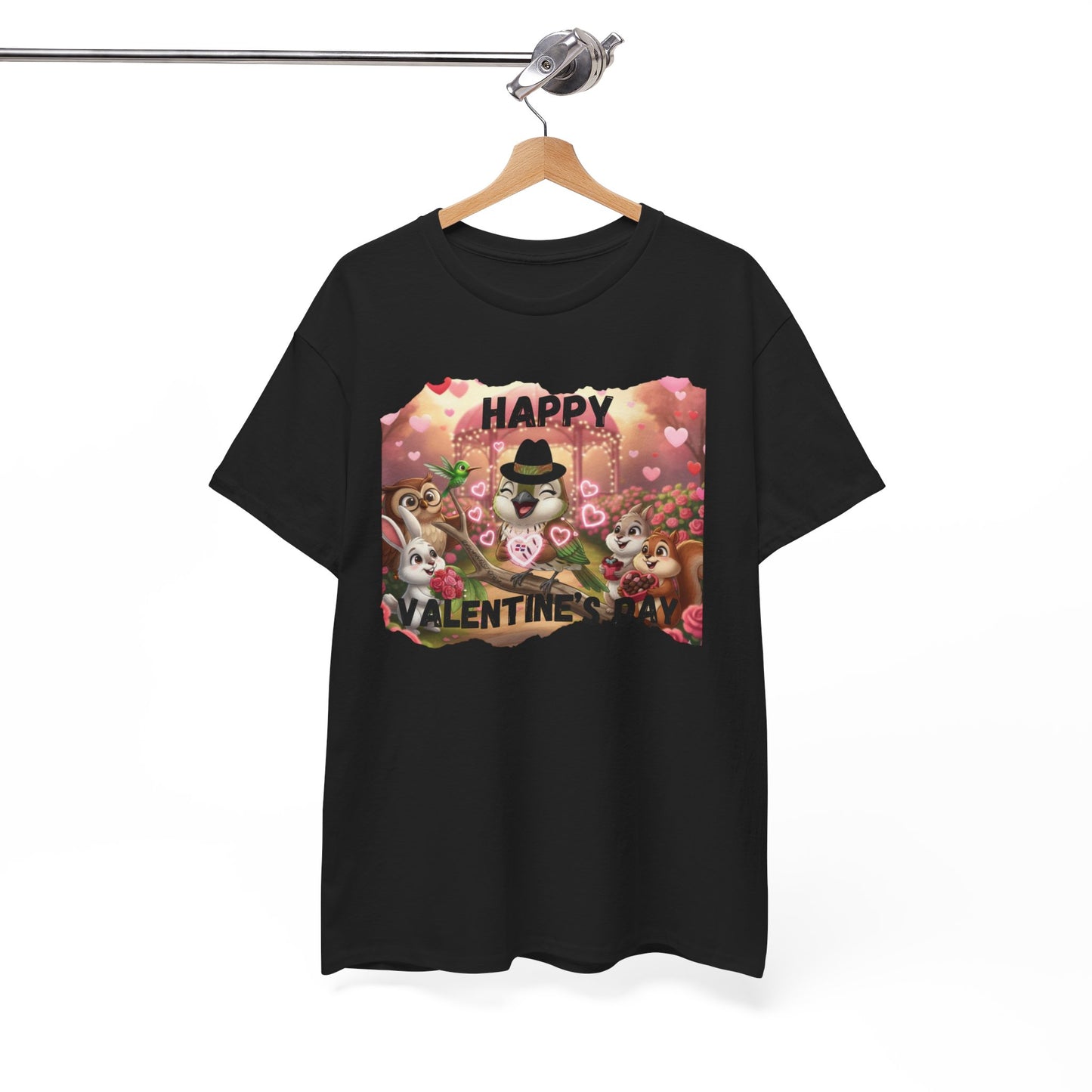 Unisex Heavy Cotton Tee Valentine's Day Ciguita and Friends