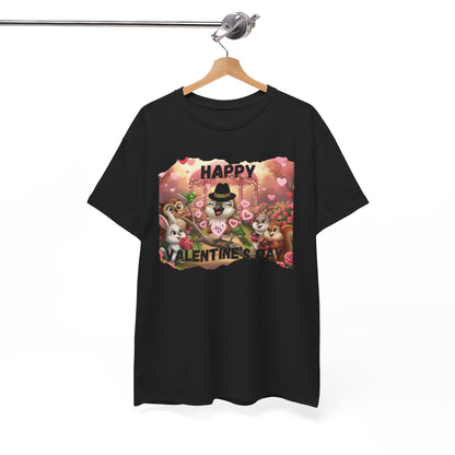 Unisex Heavy Cotton Tee Valentine's Day Ciguita and Friends