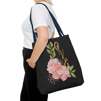 Floral “Love” Design - Tote Bag