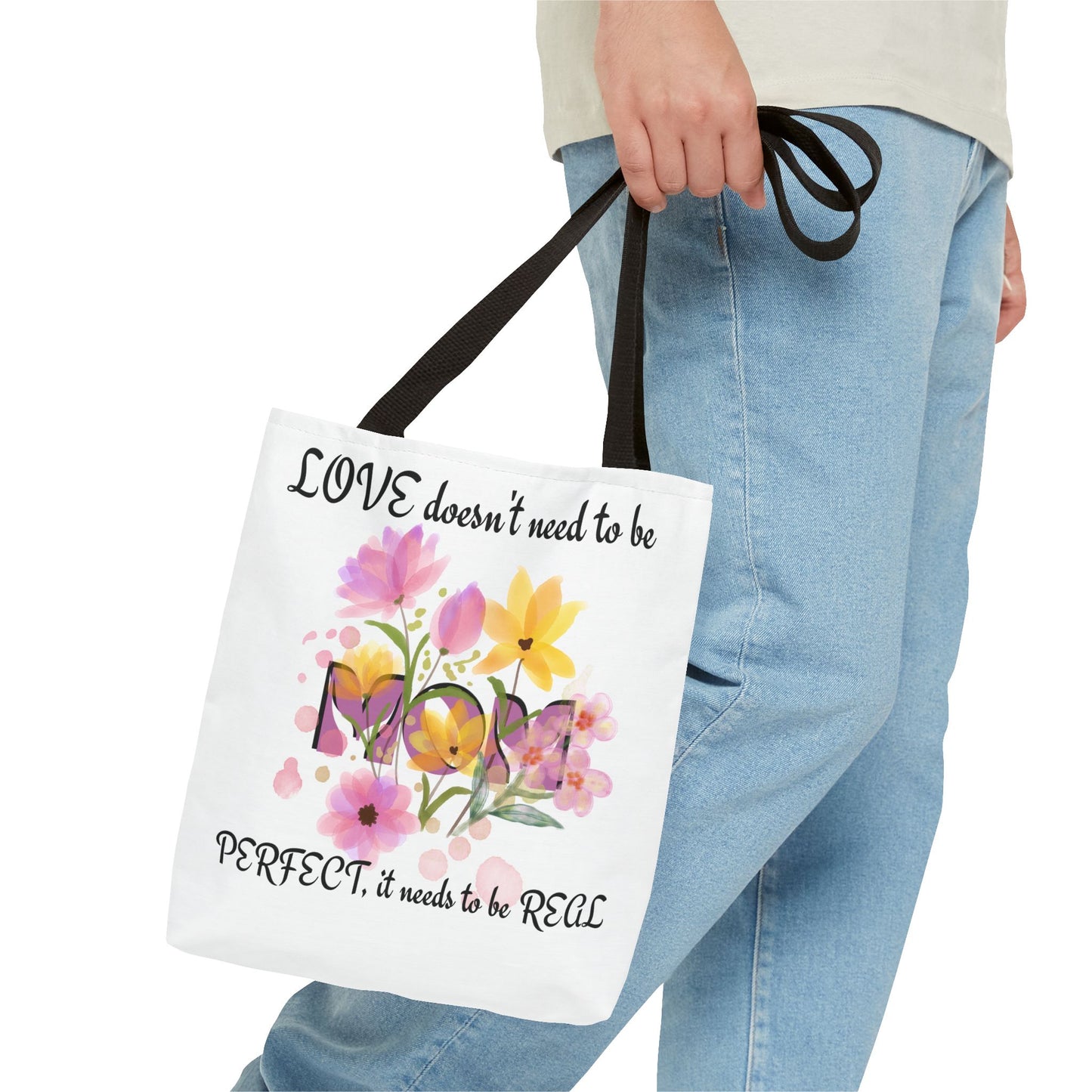 Love Is Real Inspirational Carryall Tote Bag