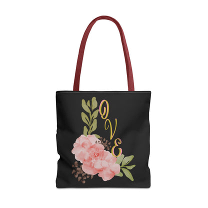 Floral “Love” Design - Tote Bag