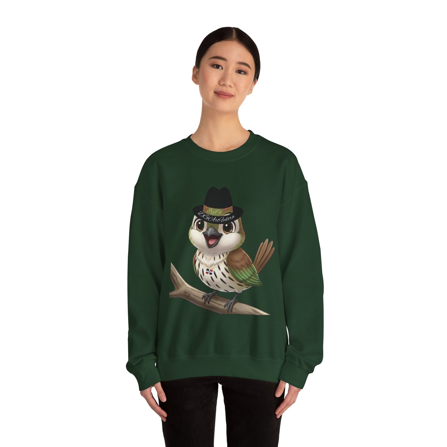 Unisex Heavy Blend Crewneck Sweatshirt Cigüita the Palmchat