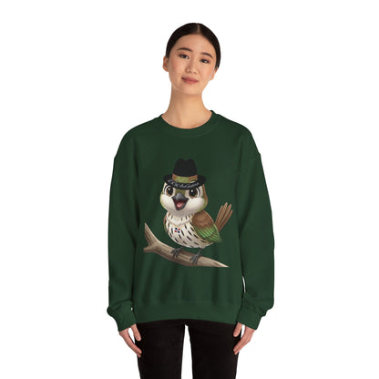 Unisex Heavy Blend Crewneck Sweatshirt Cigüita the Palmchat