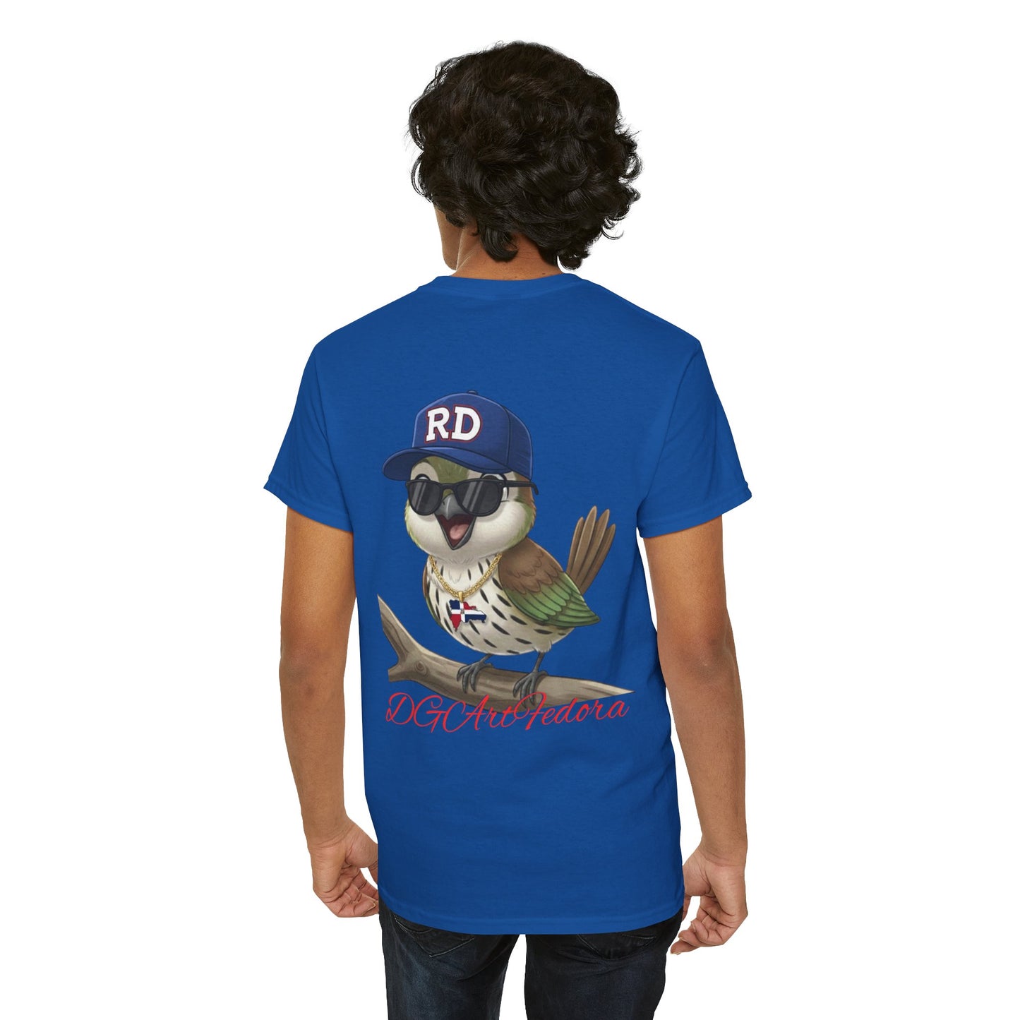 Unisex Heavy Cotton Tee - Cigüita y su Flow Dominicano - Front and Back