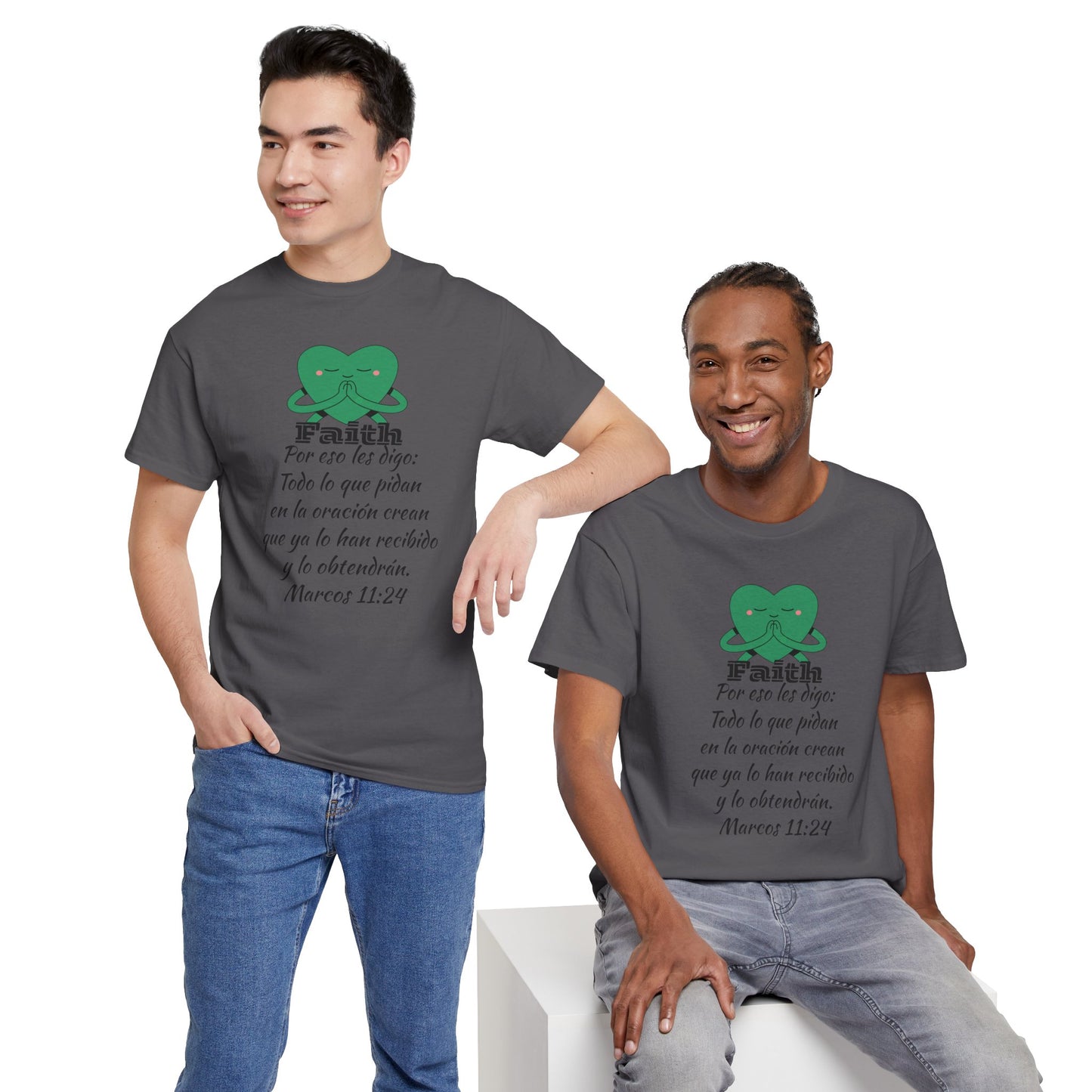 Unisex Heavy Cotton Tee - Fe Marcos 11:24