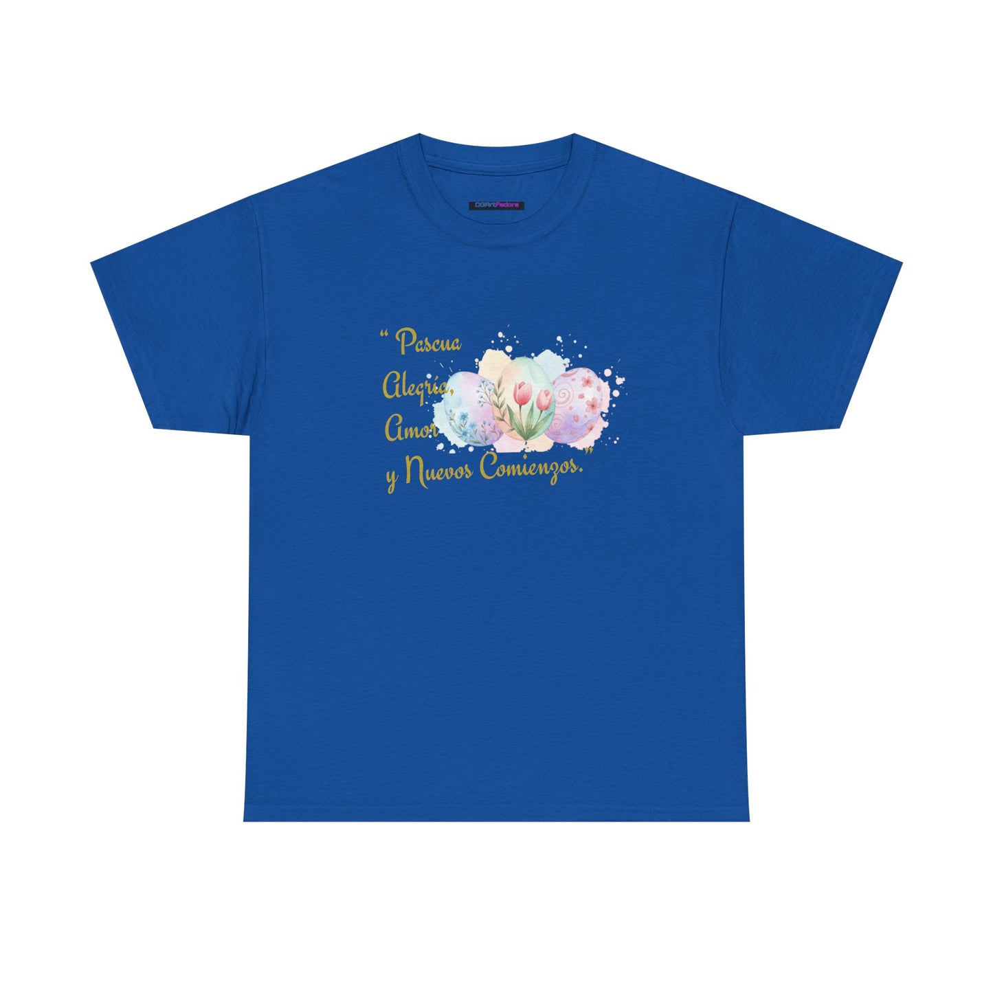 Unisex Heavy Cotton Tee - Easter, Joy, Love, & New Beginnings (Spanish Version)