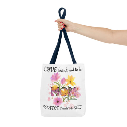 Love Is Real Inspirational Carryall Tote Bag