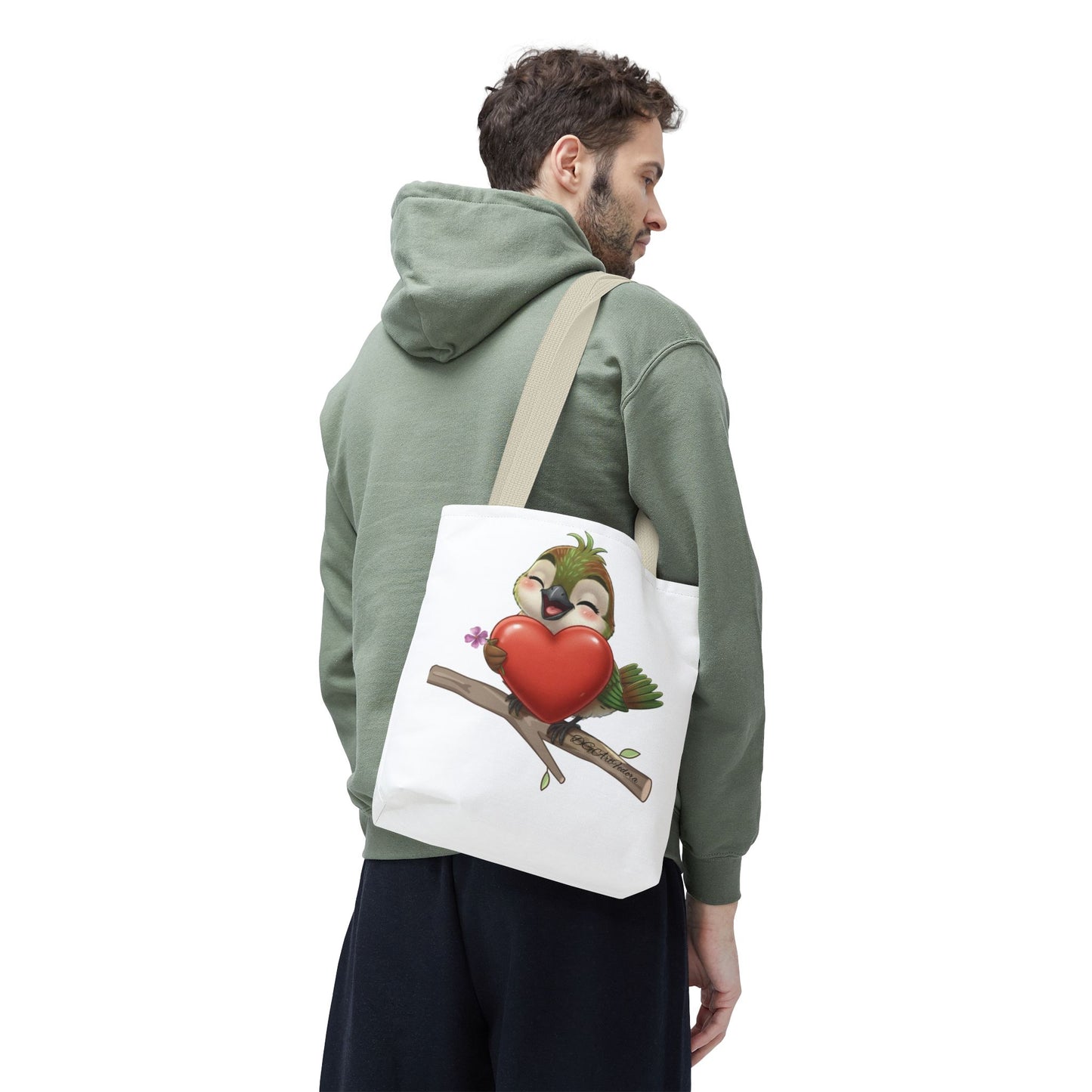 Tote Bag (AOP) - Ciguita Hugging Heart