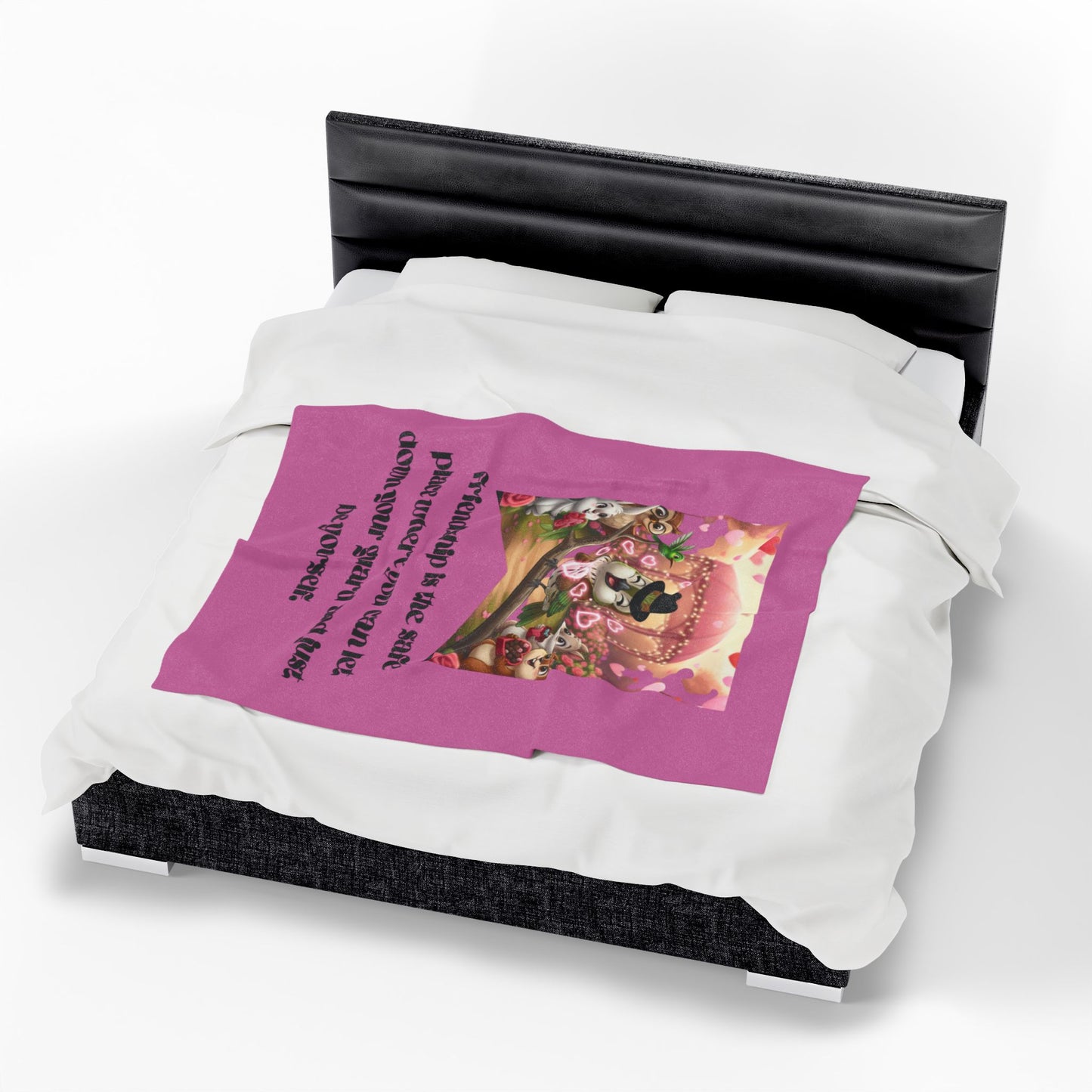 Velveteen Plush Blanket - Be Yourself Friendship