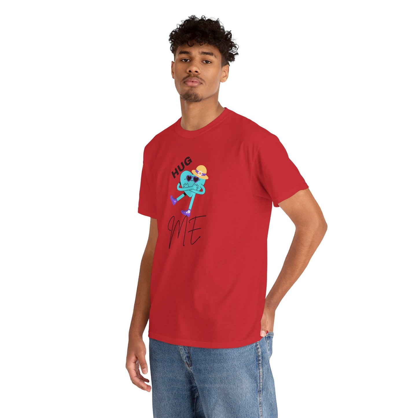 Unisex Heavy Cotton Tee HUG ME GIRL