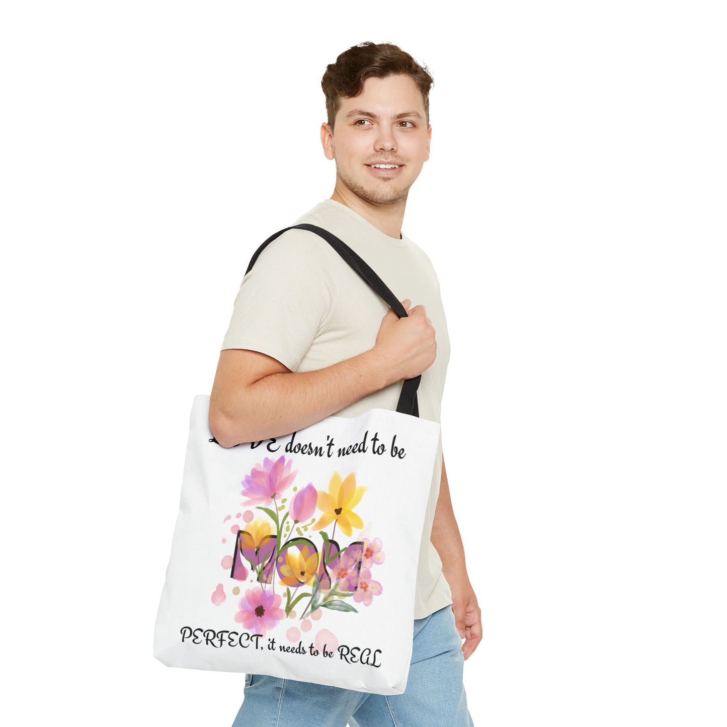 Love Is Real Inspirational Carryall Tote Bag