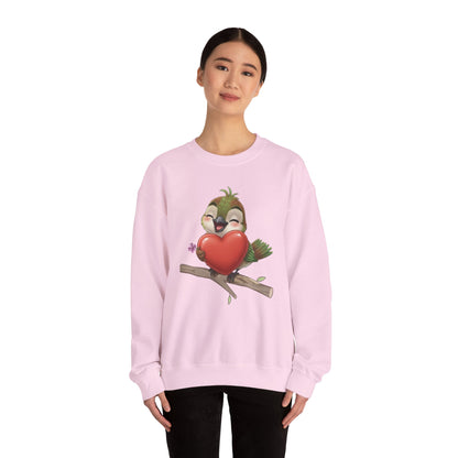 Unisex Heavy Blend Crewneck Sweatshirt Ciguita Hugging a Heart