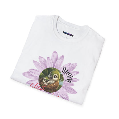 Cigüita Mother’s Embrace Flower Design - Softstyle T-Shirt