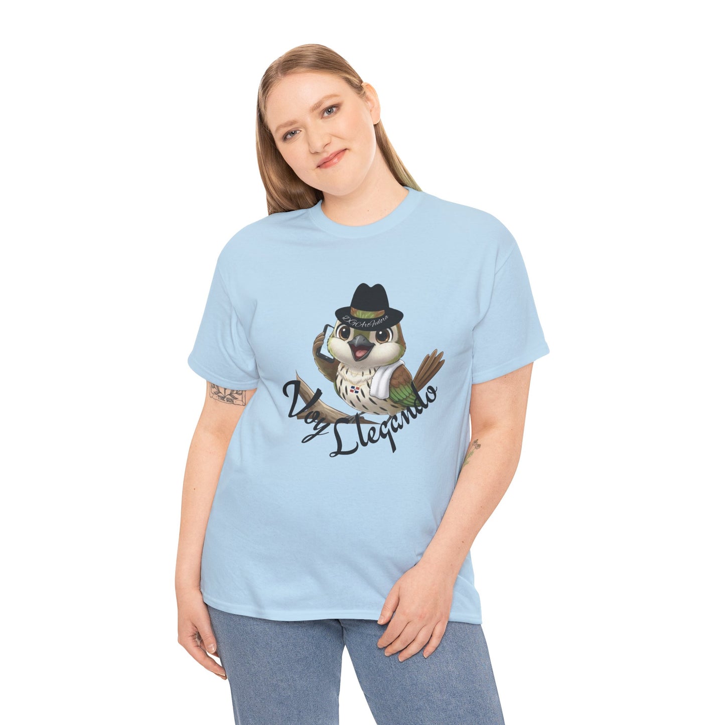 Unisex Heavy Cotton Tee - Voy Llegando