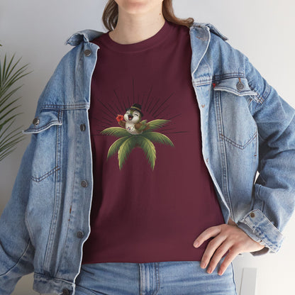 Unisex Heavy Cotton Tee Ciguita Tropical Sunrise
