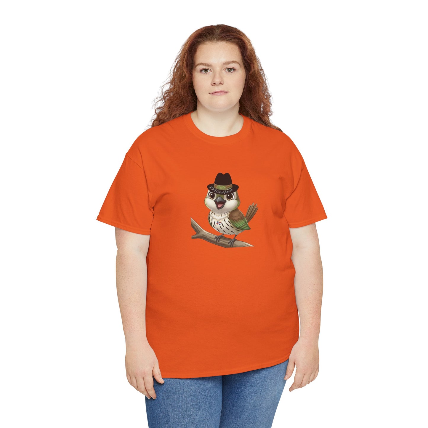 Unisex Heavy Cotton Tee Ciguita Chillin' on a Branch