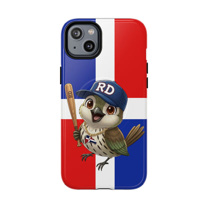 Dominican flag with Cigüa ready for baseball Tough Magnetic Iphone Cases
