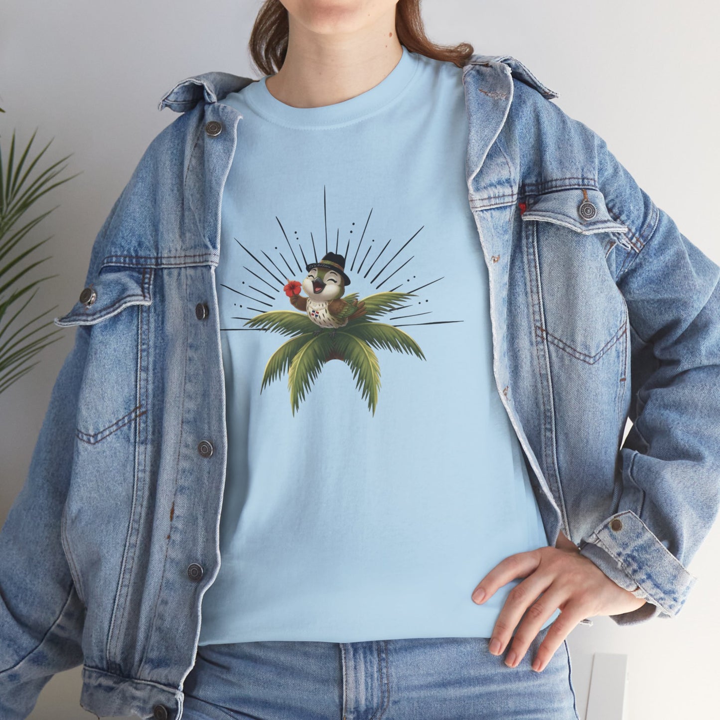 Unisex Heavy Cotton Tee Ciguita Tropical Sunrise