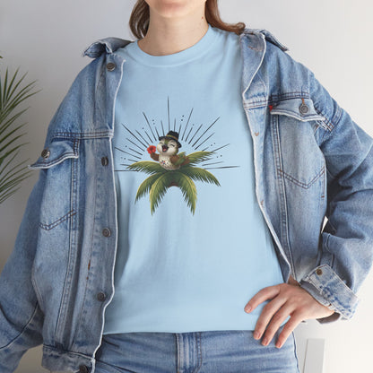 Unisex Heavy Cotton Tee Ciguita Tropical Sunrise