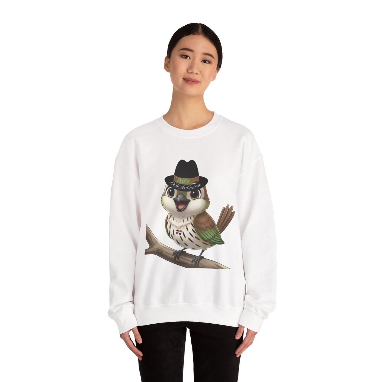 Unisex Heavy Blend Crewneck Sweatshirt Cigüita the Palmchat