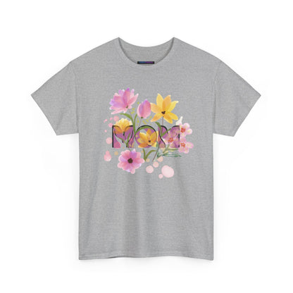 Soft Floral Mom Tribute Design - Heavy Cotton Tee