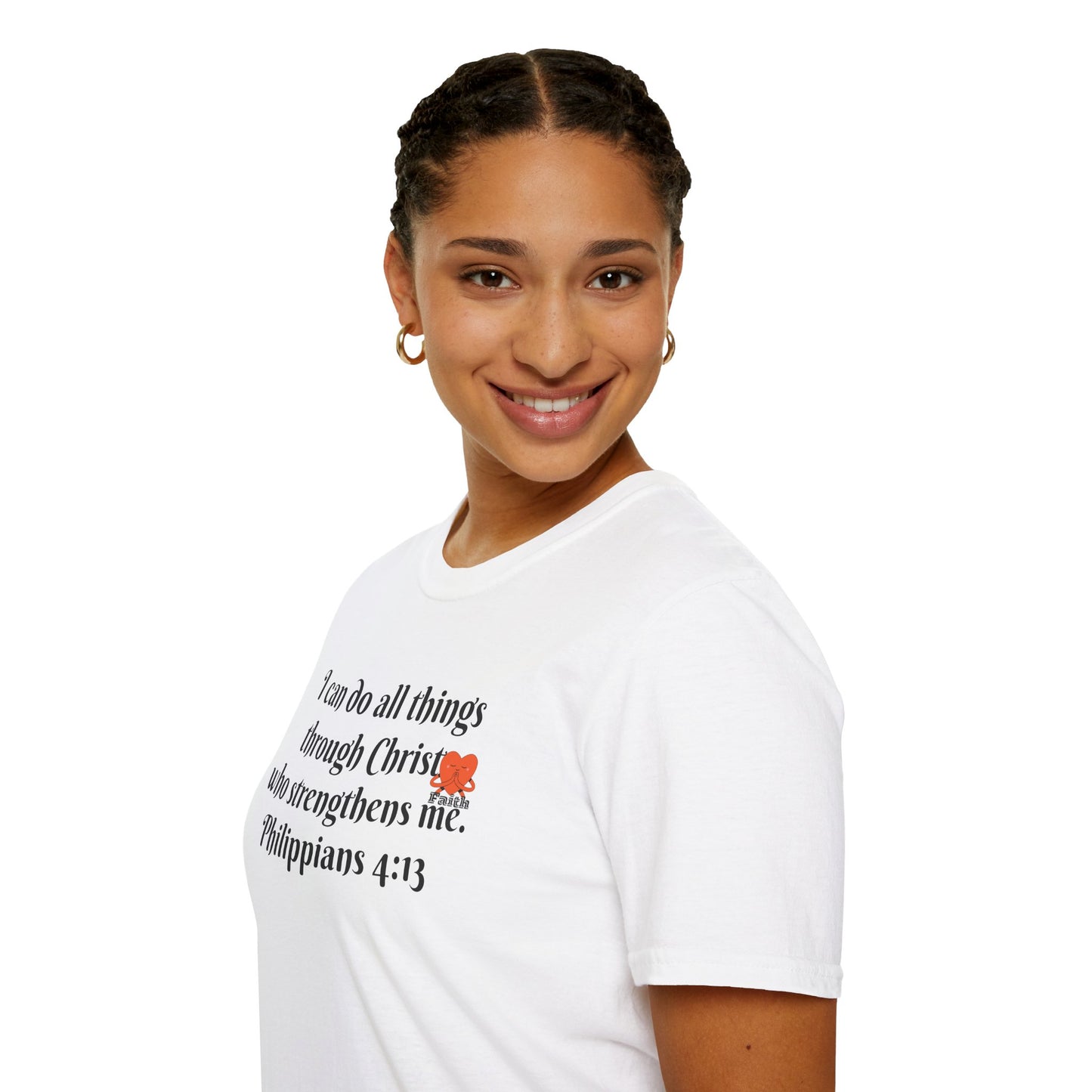 Unisex Softstyle T-Shirt -Philippians 4:13 - I can do all things