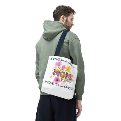Love Is Real Inspirational Carryall Tote Bag