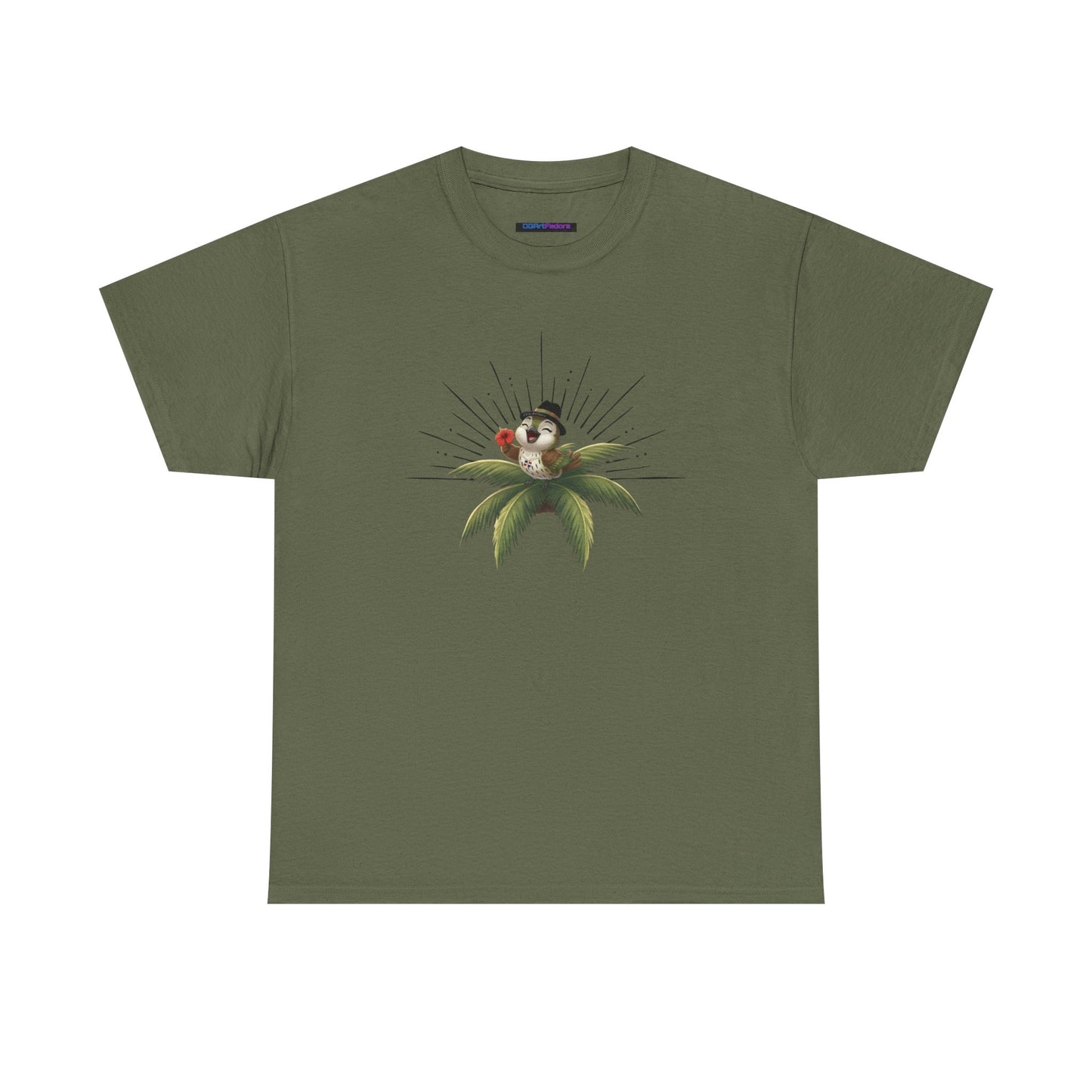 Unisex Heavy Cotton Tee Ciguita Tropical Sunrise