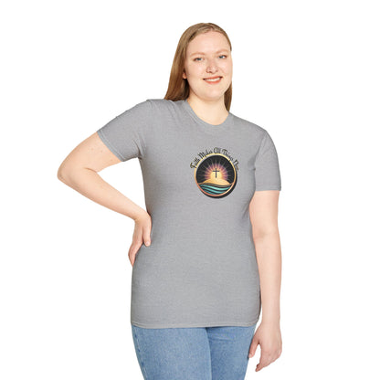 Unisex Softstyle T-Shirt - Shining Cross, Faith Makes All Things New