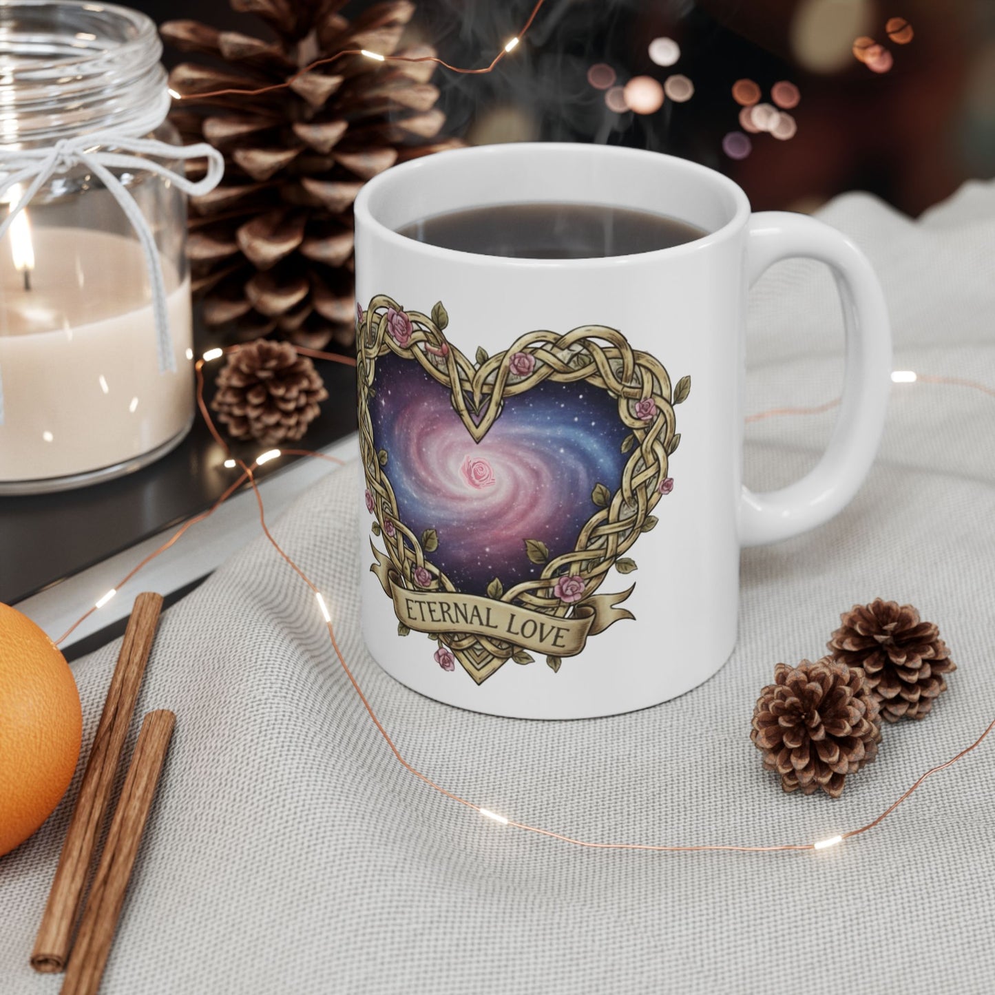 Ceramic Mug, (11oz, 15oz) Quote and Eternal Love