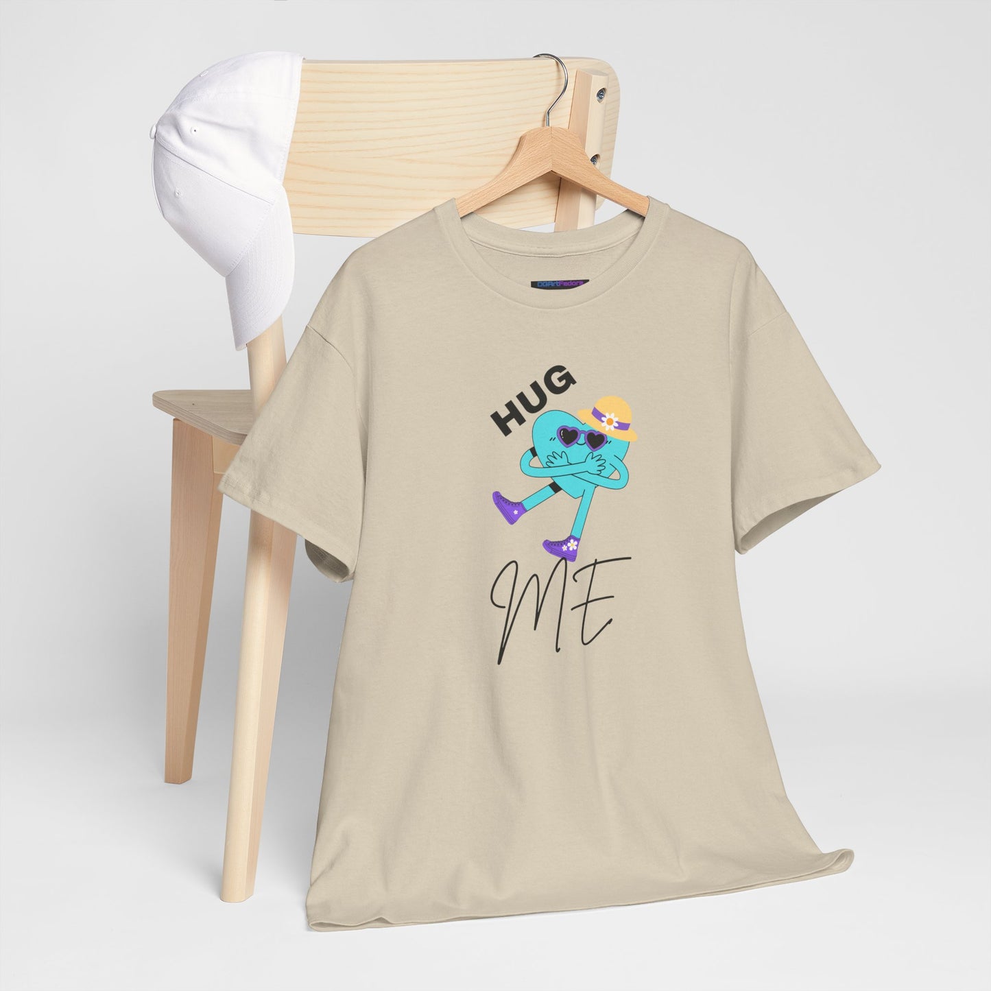 Unisex Heavy Cotton Tee HUG ME GIRL