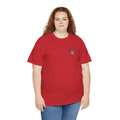 Unisex Heavy Cotton Tee - Cigüita y su Flow Dominicano - Front and Back
