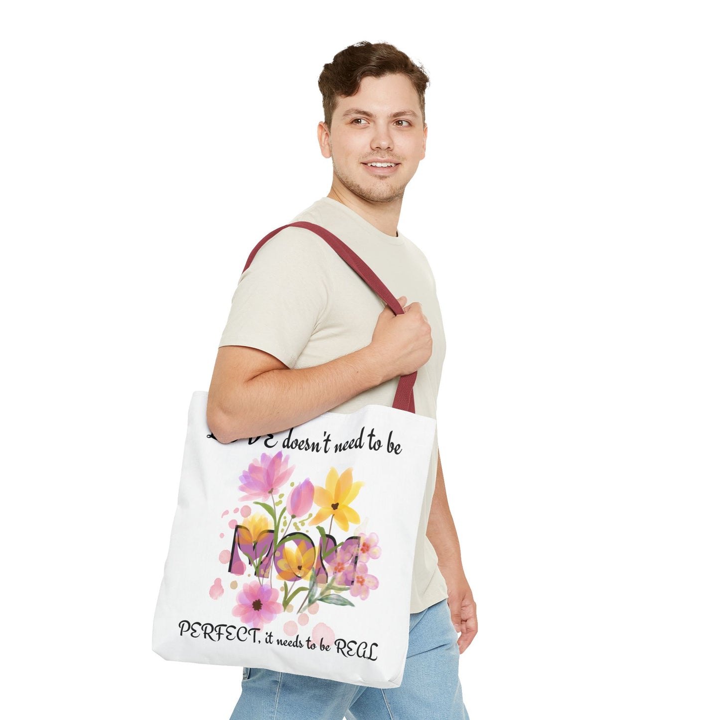Love Is Real Inspirational Carryall Tote Bag