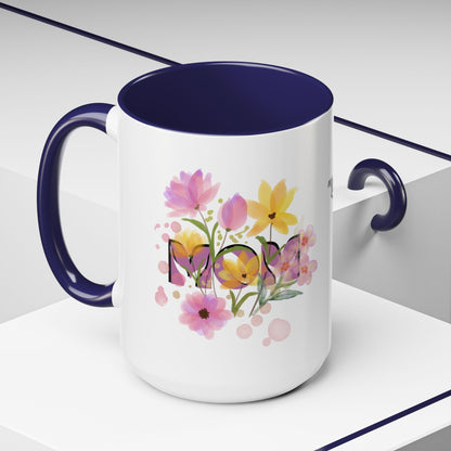 Mother’s Day Inspirational Love Quote - Floral Mom Mug