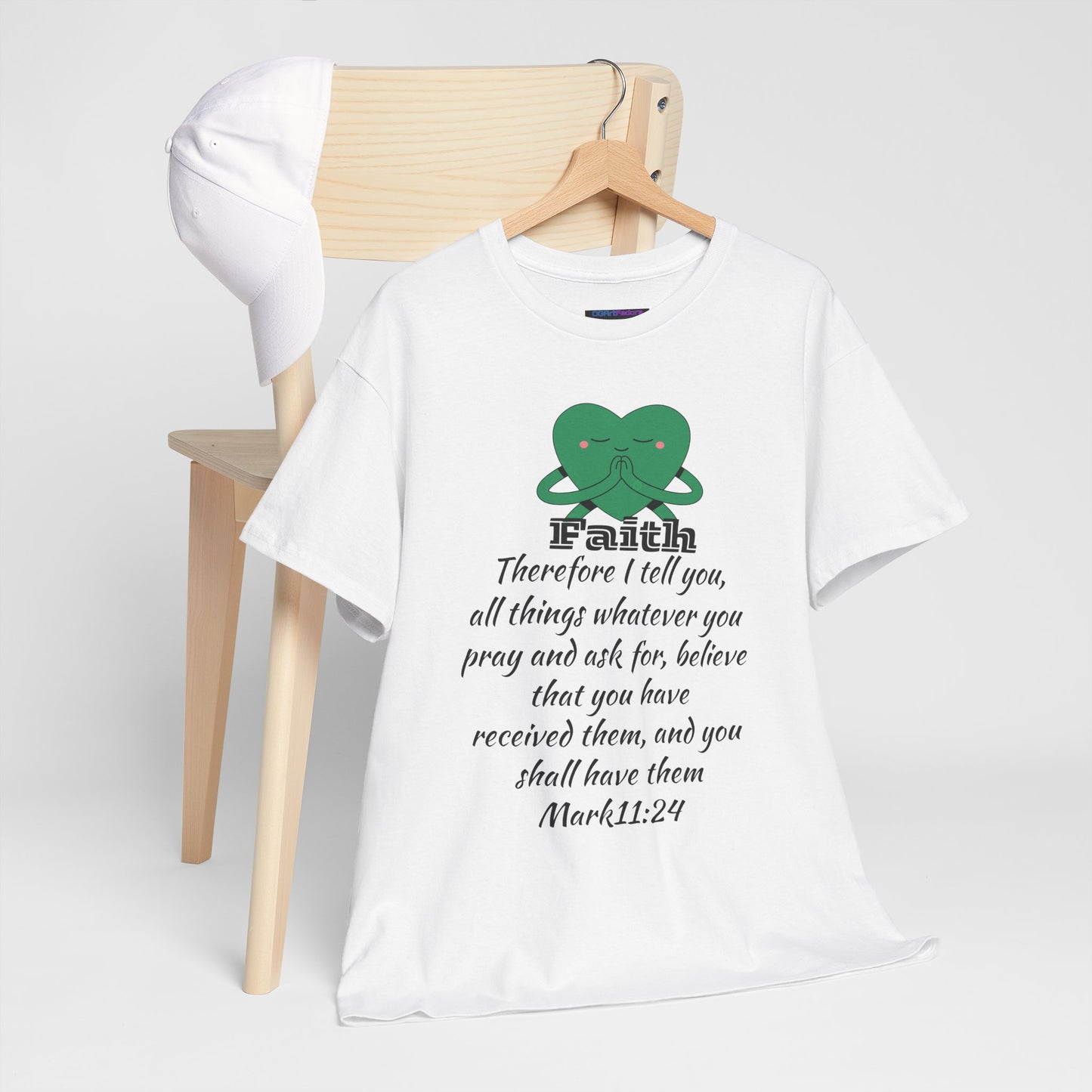 Unisex Heavy Cotton Tee - Faith Mark 11:24