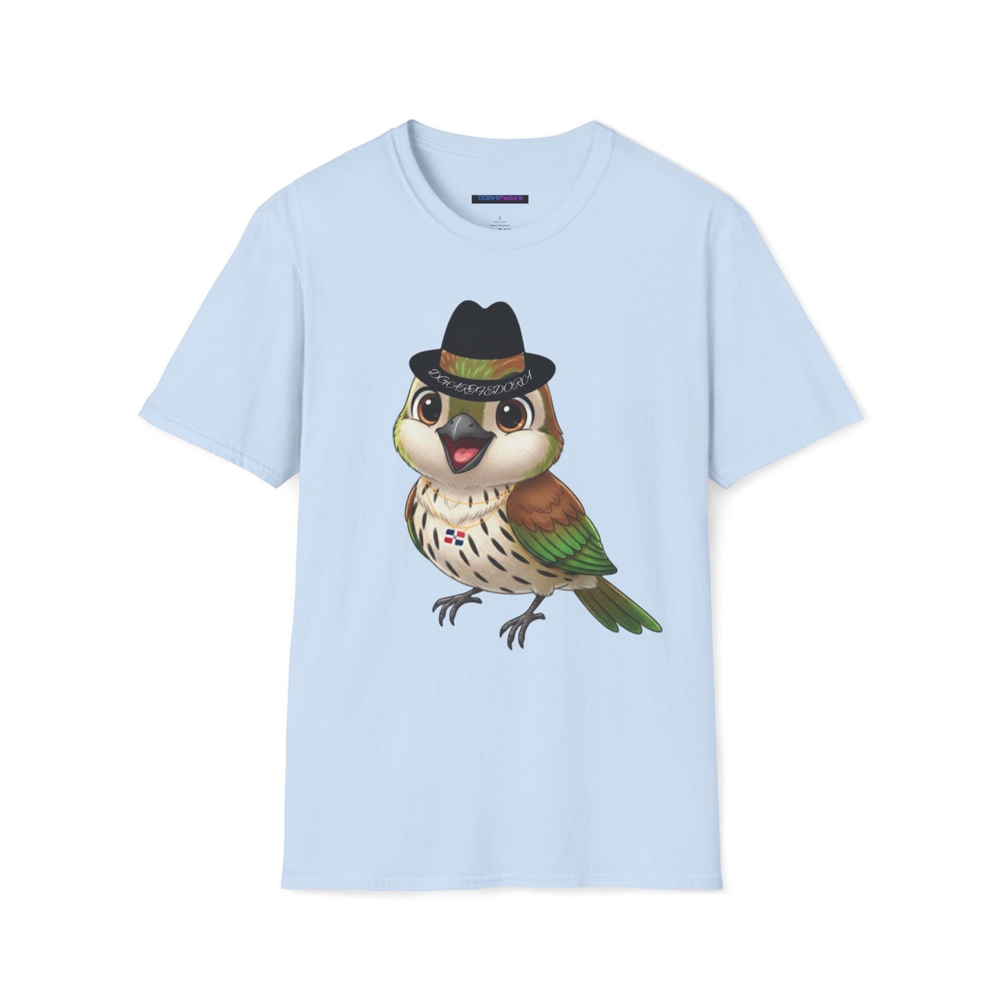 Unisex T-shirt Ciguita the Palmchat with Hat & Chain