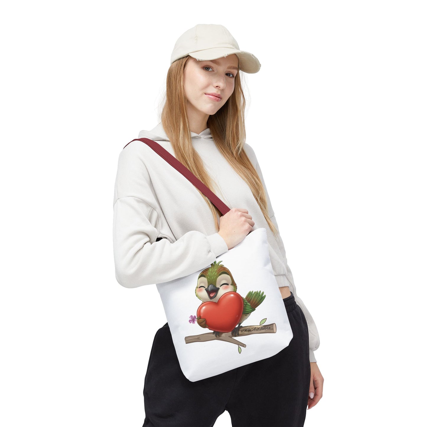 Tote Bag (AOP) - Ciguita Hugging Heart