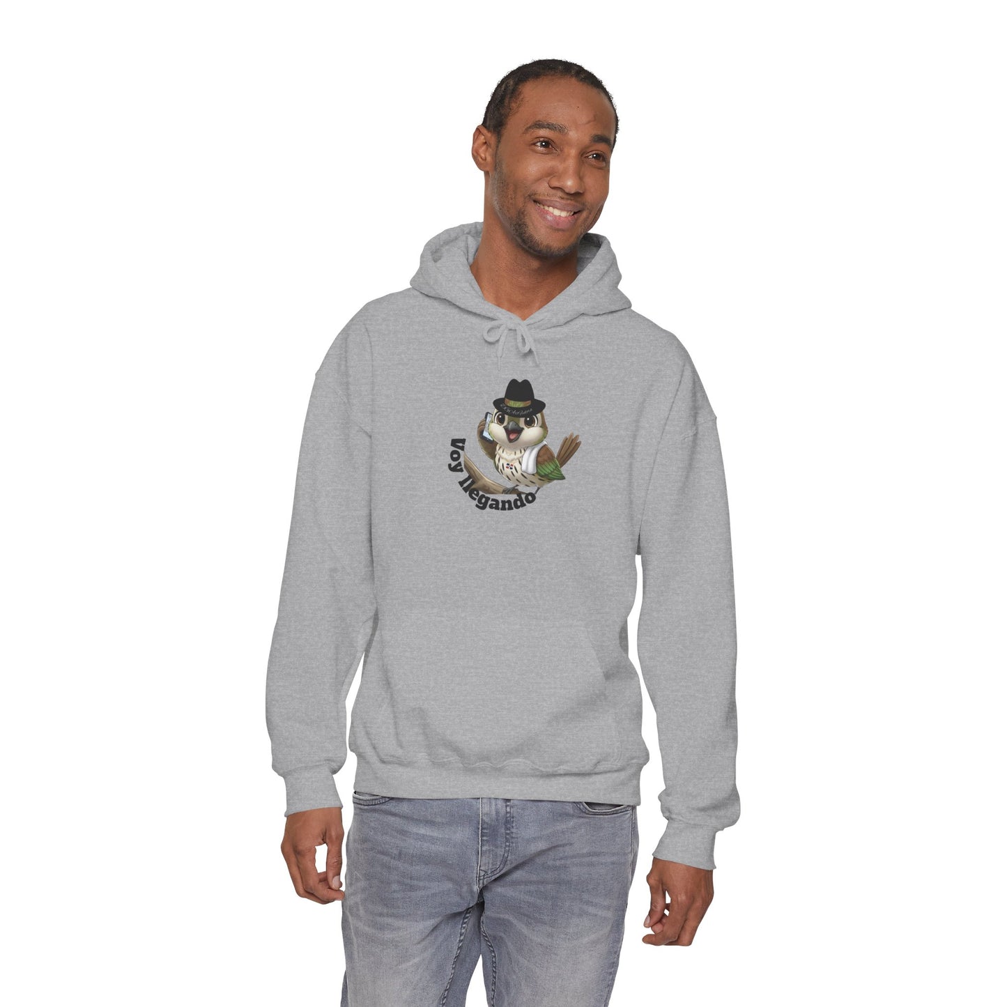 Unisex Heavy Blend  Hooded Sweatshirt with Cigüita "Voy llegando"