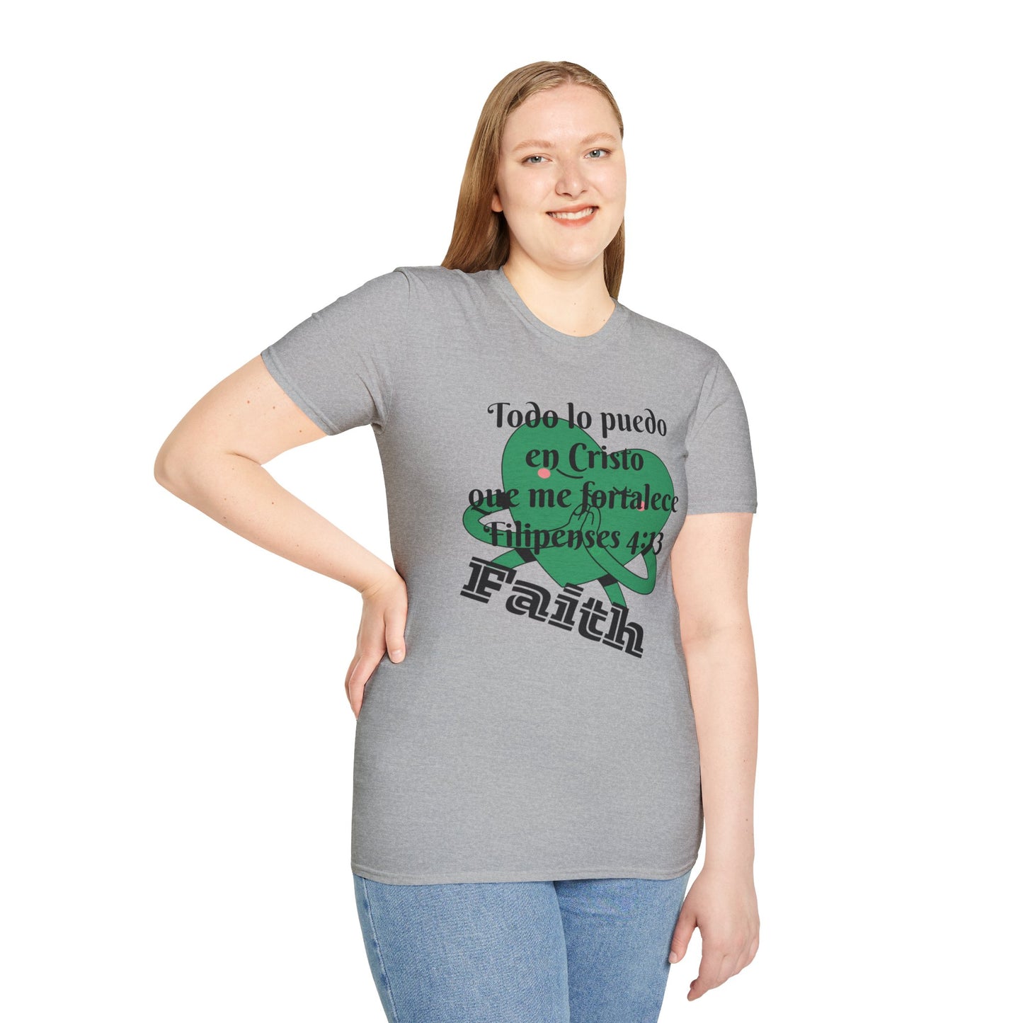 Unisex Softstyle T-Shirt - Filipenses 4:13 Todo lo Puedo en Cristo
