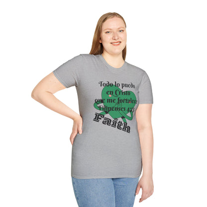 Unisex Softstyle T-Shirt - Filipenses 4:13 Todo lo Puedo en Cristo