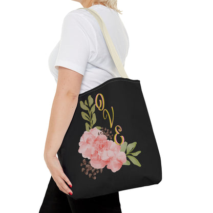 Floral “Love” Design - Tote Bag