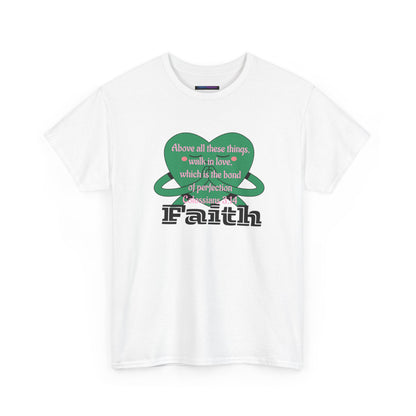 Unisex Heavy Cotton Tee -Faith, Colossians 3:14