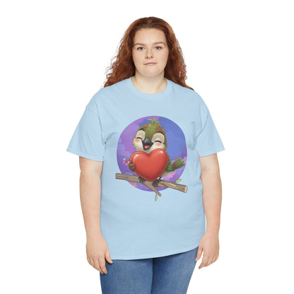 Unisex Heavy Cotton Tee Ciguita Hug your Heart