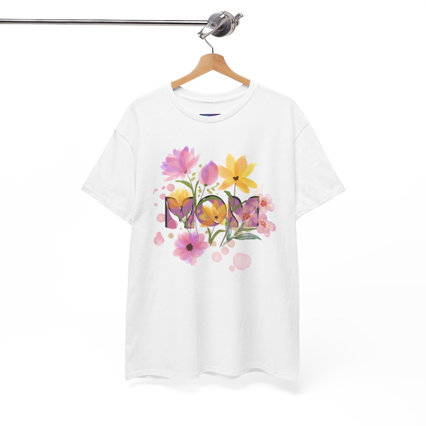 Soft Floral Mom Tribute Design - Heavy Cotton Tee