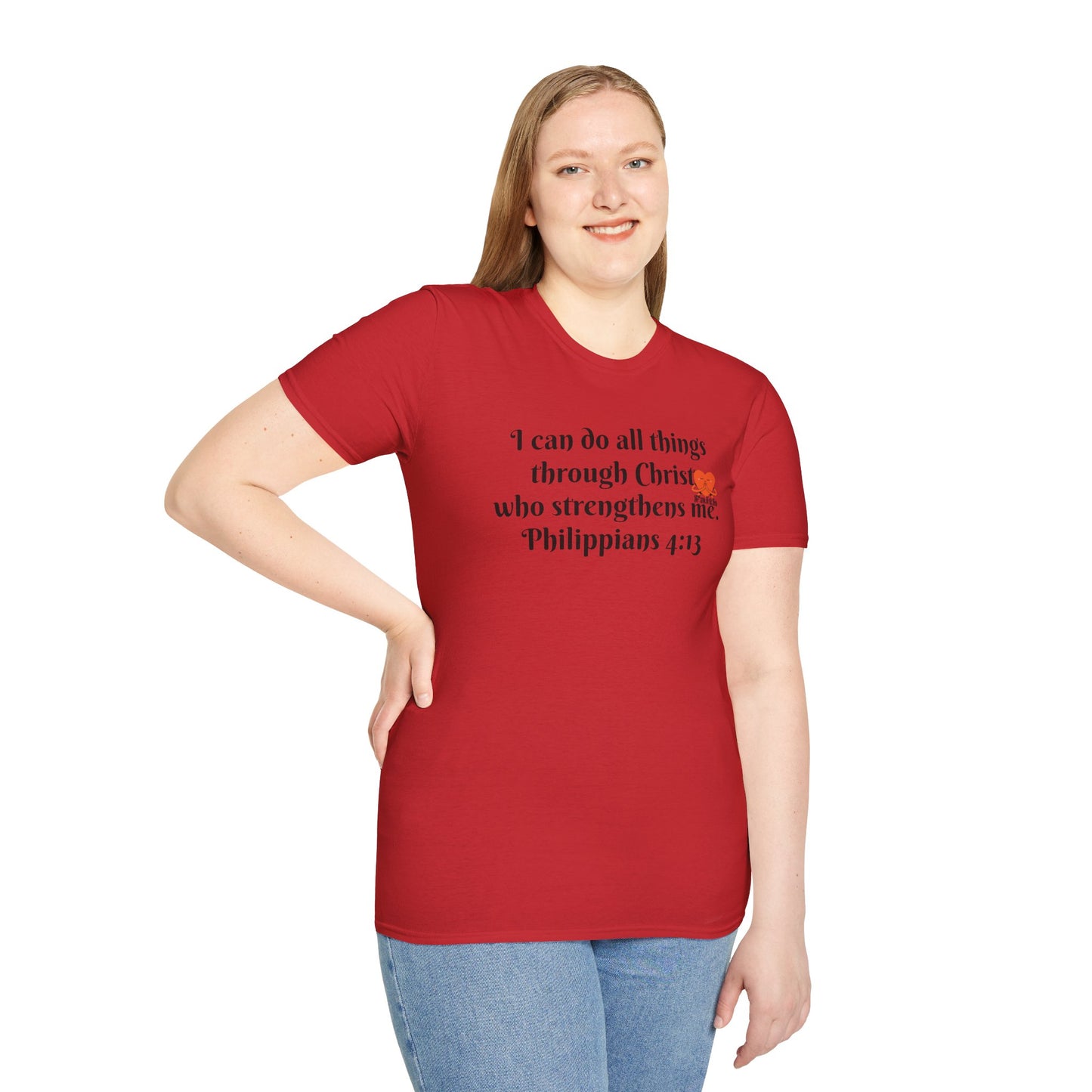 Unisex Softstyle T-Shirt -Philippians 4:13 - I can do all things