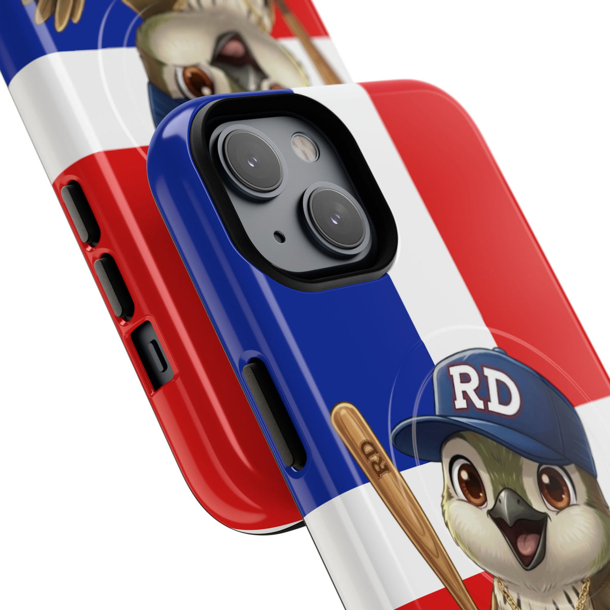 Dominican flag with Cigüa ready for baseball Tough Magnetic Iphone Cases