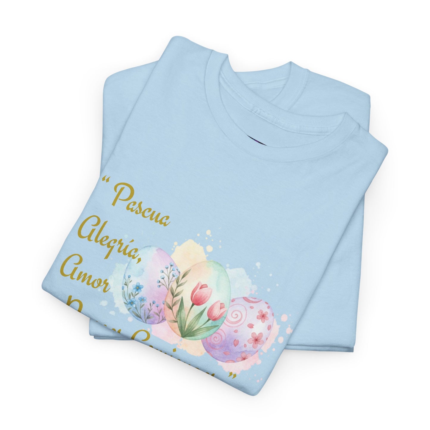 Unisex Heavy Cotton Tee - Easter, Joy, Love, & New Beginnings (Spanish Version)